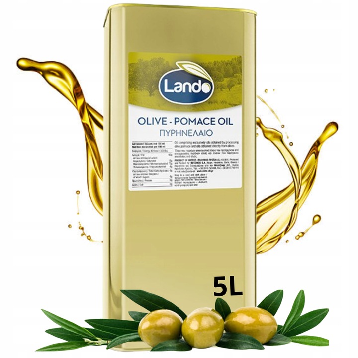 OLIWA DO SMAŻENIA SANSA GRECKA Z WYTŁOCZYN OLIWEK Z KRETY POMACE ORUJO 5L