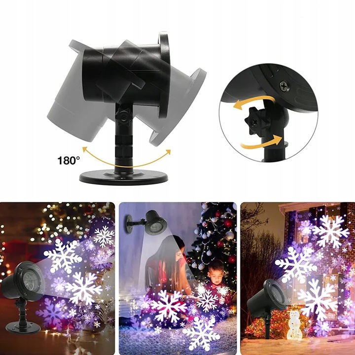 RZUTNIK RZUTNIK PROJEKTOR LASEROWY ZEWNĘTRZNY IP65 12 WZORÓW