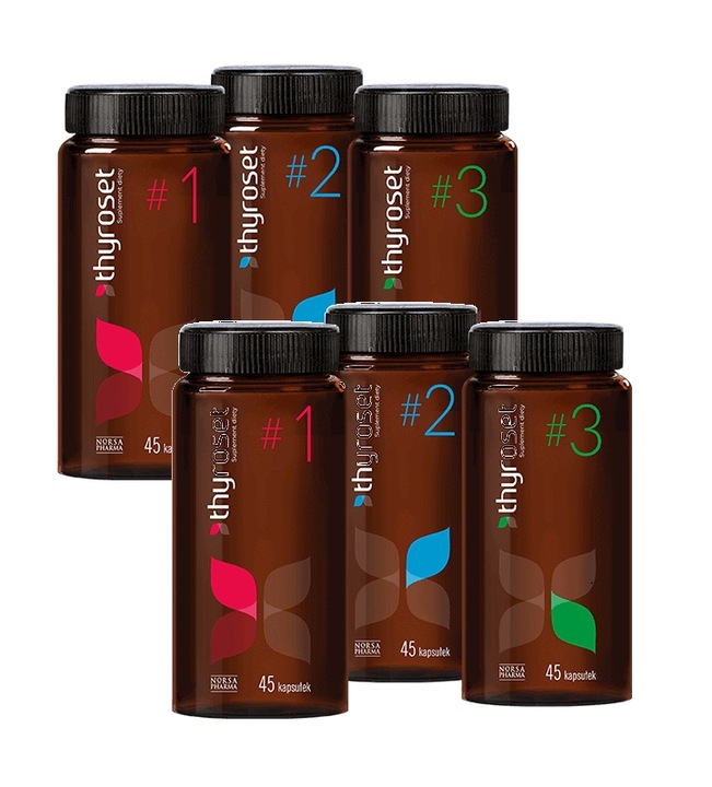 NORSA PHARMA Thyroset + Hepaset PRO (Wsparcie Tarczycy + Wsparcie wątroby)