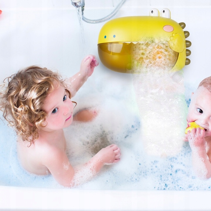 BĄBELKOWY DINOZAUR DINO DO KĄPIELI MASZYNKA DO ROBIENIA PIANY W WANNIE GRA