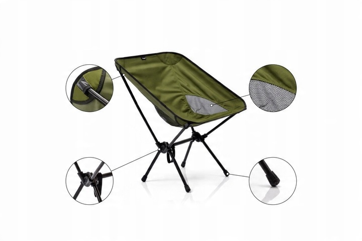 Krzesło składane Meteor Schelp khaki