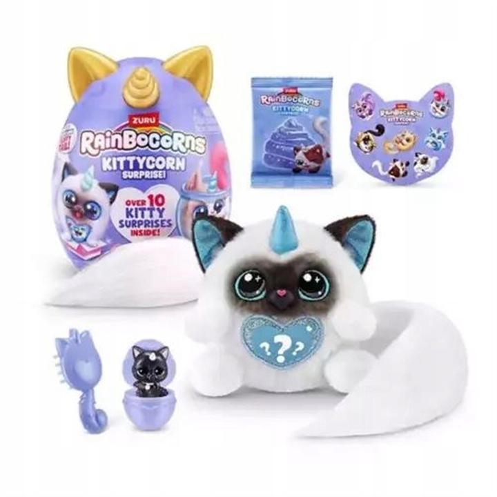 ZURU RAINBOCORNS KITTYCORN SURPRISE JAJKO NIESPODZIANKA KOTEK MASKOTKA