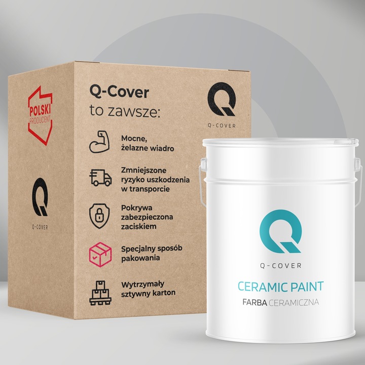 FARBA BIAŁA DO ŚCIAN CERAMICZNA CERAMIC 10L GŁĘBOKI MAT ŚNIEŻNA BIEL