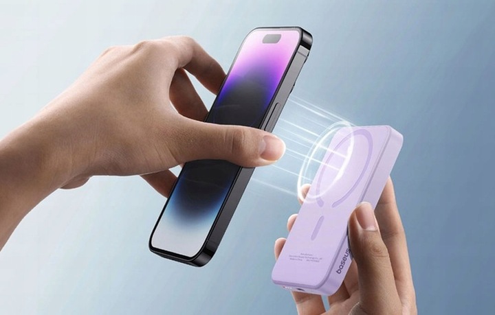 BASEUS POWER BANK BEZPRZEWODOWY INDUKCYJNY 5000mAh 20W USB-C MINI POWERBANK