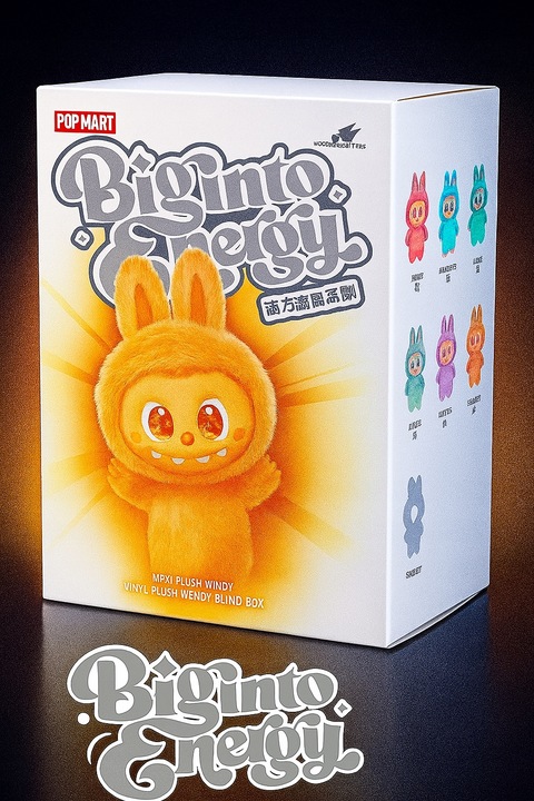 LABUBU BIG INTO ENERGY THE MONSTERS BRELOK MASKOTKA PLUSZOWA KOLEKCJONERSKA