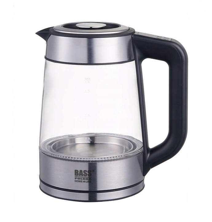 CZAJNIK ELEKTRYCZNY SZKLANY 1,7L 2200W REGULACJA TEMPERATURY LED LCD