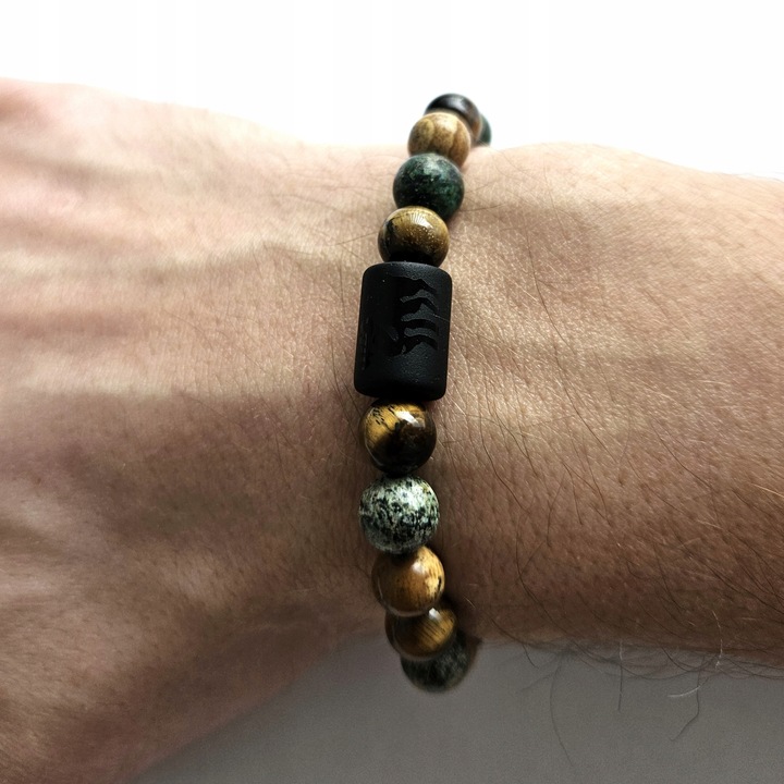 Bransoletka męska, znak zodiaku BARAN, REGULOWANA 17-24cm, Versatile