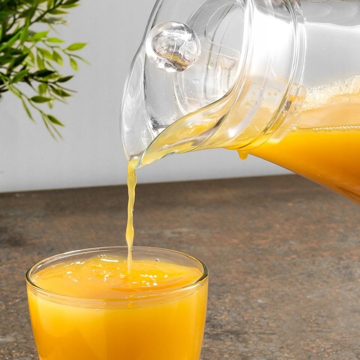 2x Dzbanek NA NAPOJE wodę sok lemoniadę do napojów szklany z pokrywką 1,4L