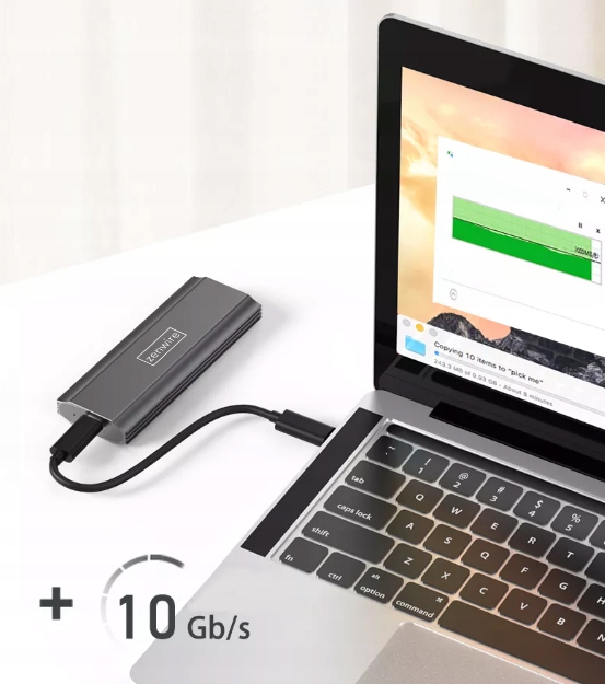 Obudowa na dysk SSD NVME SATA PCIe M.2 USB-C HUB Adapter Kieszeń dysku M2