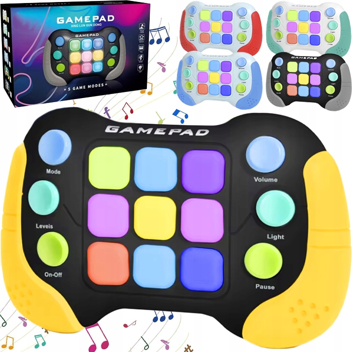 GRA MEMORY ZRĘCZNOŚCIOWA KONSOLA na pamięć POP IT ELEKTRYCZNA antystresowa