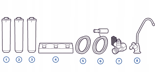 Filtr wody pitnej Aquaphor Kryształ A kran zestaw