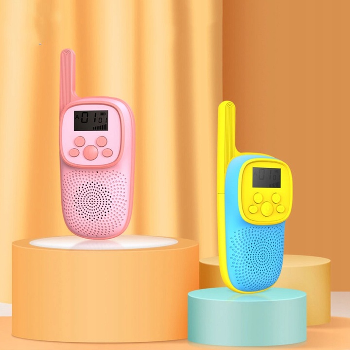 WALKIE TALKIE DLA DZIECI KRÓTKOFALÓWKA ZESTAW 2SZT ŁOKIEĆ DUŻY WYSIĘG 2025