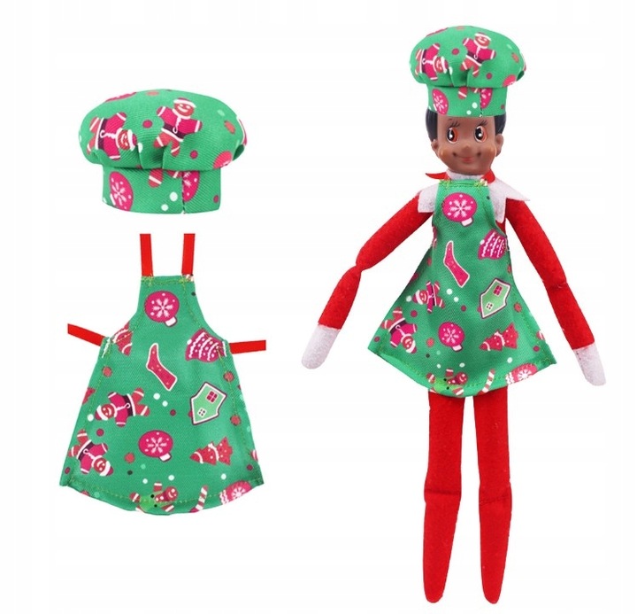 ZESTAW UBRANKA I AKCESORIA DLA ELFA PSOTNIKA ELF ON THE SHELF HAMAK KOCYK