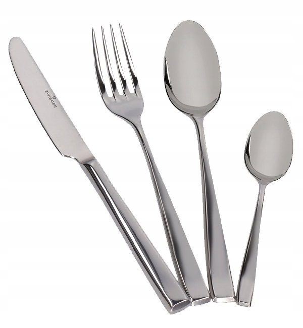 ZWIEGER TOLEDO ZESTAW SZTUĆCÓW 24 EL 6 OSÓB POŁYSK STAL NIERDZEWNA