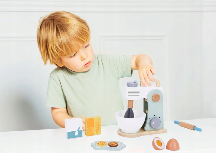 TOOKY TOY Drewniany Mikser Kuchenny z Akcesoriami | TJ290