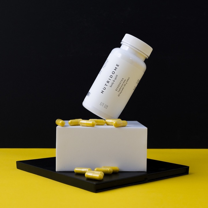 BERBERYNA HCL tabletki obniżające cholesterol CUKIER i ciśnienie 60 kaps