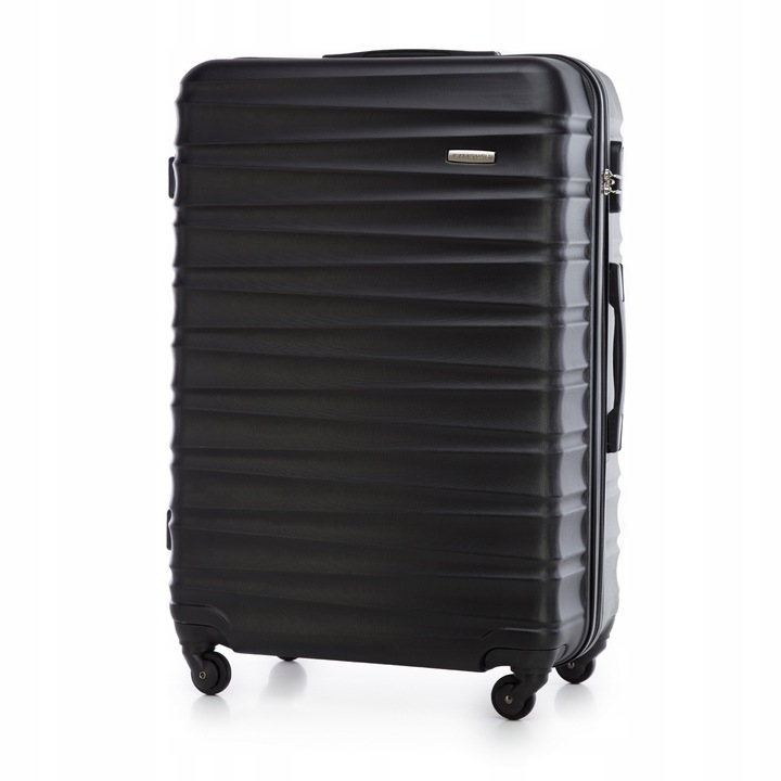 WITTCHEN duża walizka z ABS-u żebrowana czarna