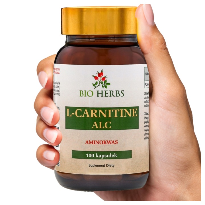 L-carnitine alc acetylo l karnityna energia metabolizm aminokwas 100 kaps.