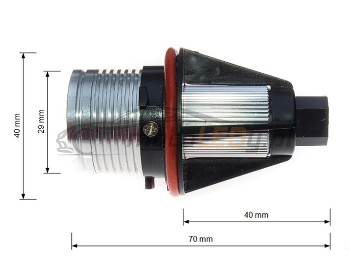 Ringi BMW LED 20W zestaw 2szt E39, E53, E65...