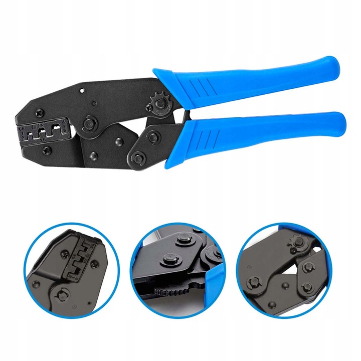 Zaciskarka praska DO KABLI przewodów TULEJEK końcówek konektorów 0,5 - 6,0