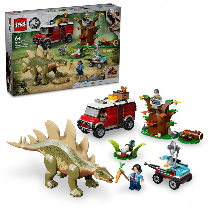 LEGO DINOZAURY 76965 Odkrycie stegozaura ZESTAW KLOCKI +TORBA NA PREZENT
