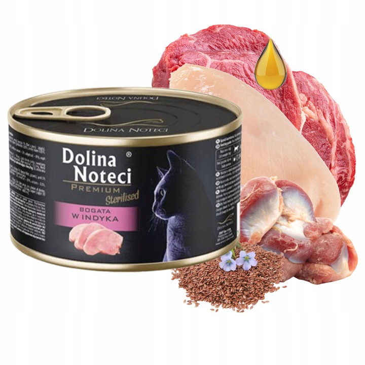 DOLINA NOTECI Premium Karma mokra dla kota Mix Smaków 12 x 185g bezzbożowa