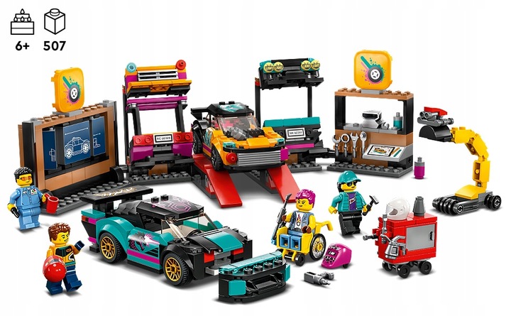 LEGO City 60389 Warsztat tuningowania samochodów