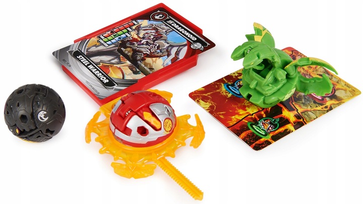 BAKUGAN ZESTAW STARTER PACK GRA STRATEGICZNA ZESTAW STARTOWY 3 FIGURKI