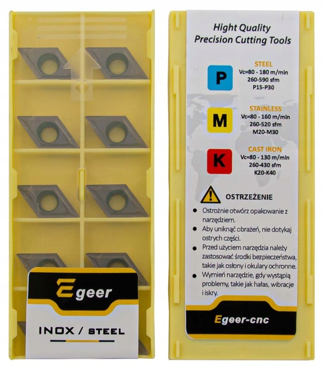 PŁYTKI WĘGLIKOWE DCMT11T304 EX9030 INOX10 szt.