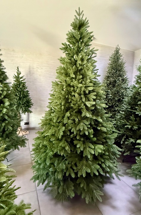 Choinka sztuczna Świerk 3D 100% PE REAL TREE 220 cm sylikonowa jak żywa