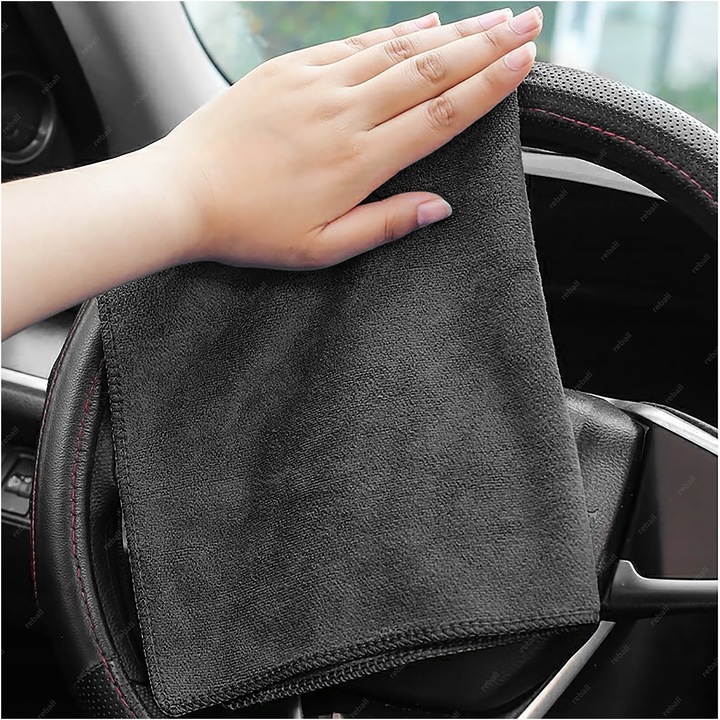 5X RĘCZNIK ŚCIERECZKA Z MIKROFIBRY DO MYCIA OSUSZANIA AUTA 300g 30cm BLACK