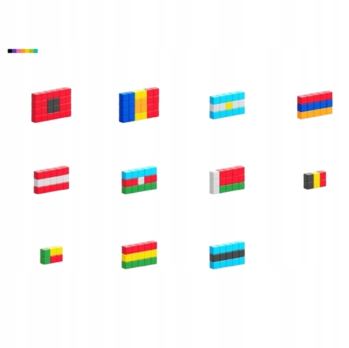 KONSTRUKCYJNE KLOCKI MAGNETYCZNE PIXIO FLAGS 111 FLAGI