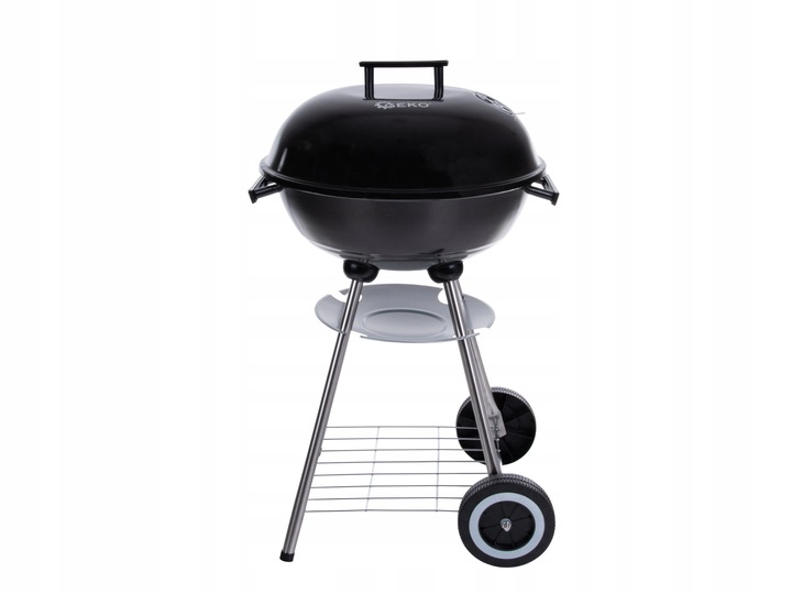 Grill węglowy okrągły z pokrywą i pokrowcem 39cm