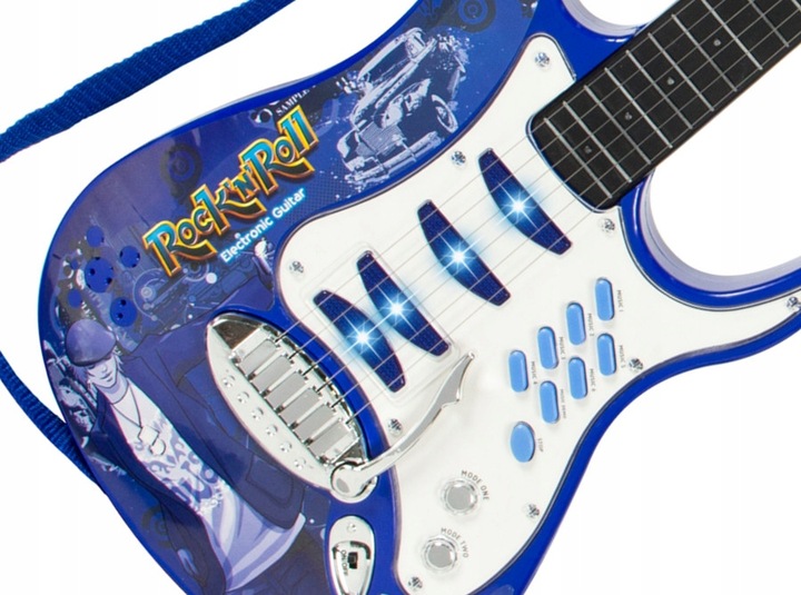 Gitara elektryczna duża dla dzieci Mikrofon Statyw Wzmacniacz Instrument