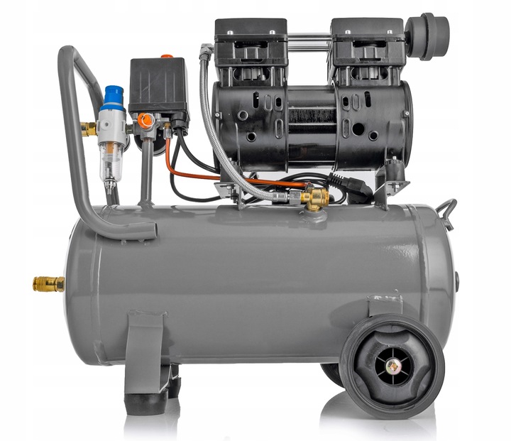 KOMPRESOR BEZOLEJOWY SPRĘŻARKA SEPARATOR 24L CICHY 60dB Majster Polska 0063