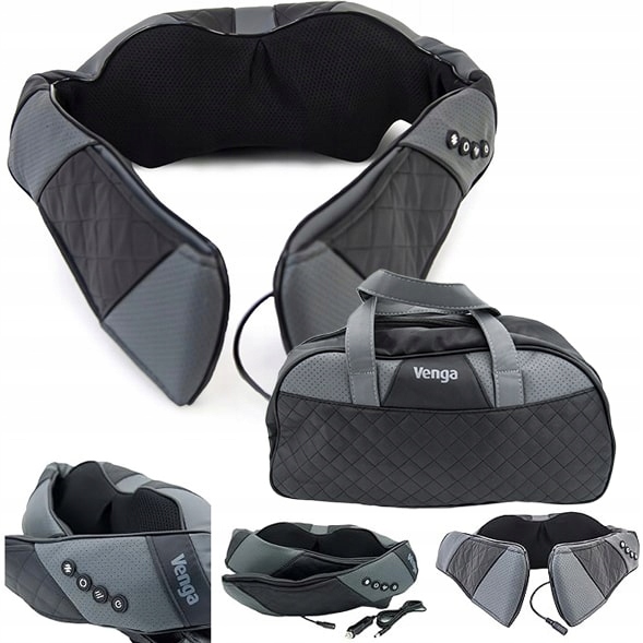 ODPRĘŻAJĄCY MASAŻER SHIATSU VENGA RAMION 3PRĘDKOŚCI PODCZERWIEŃ PODGRZEWANY