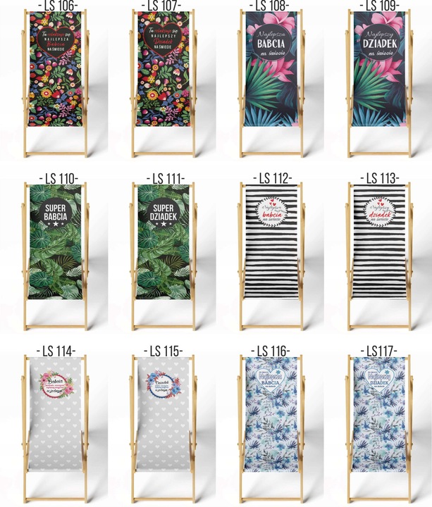 Leżak Prezent na Dzień Babci i Dziadka