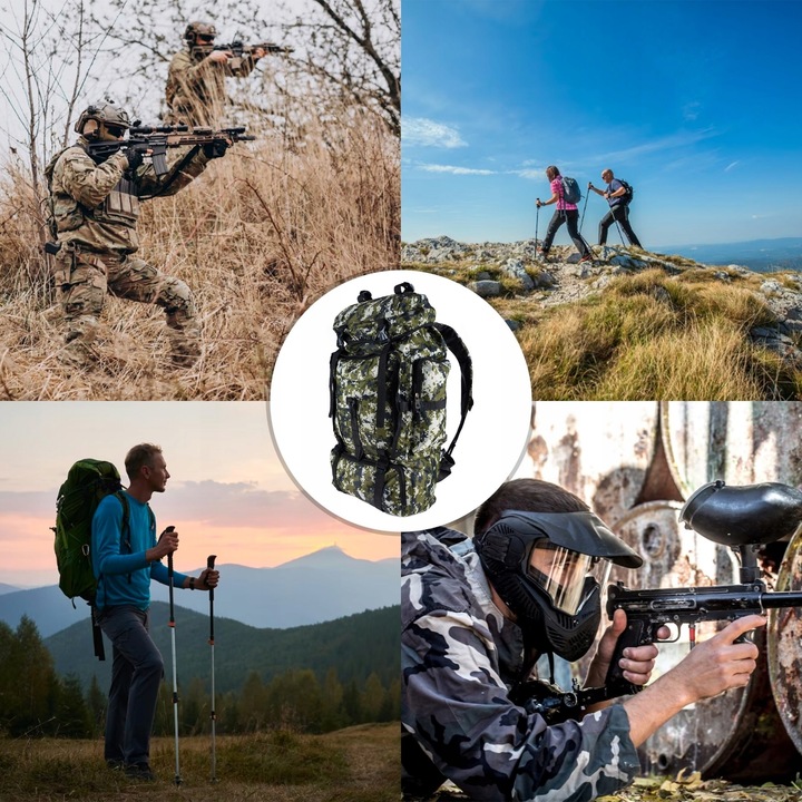 Plecak Turystyczny Trekkingowy Górski Duży 70L MORO Pojemny Wytrzymały