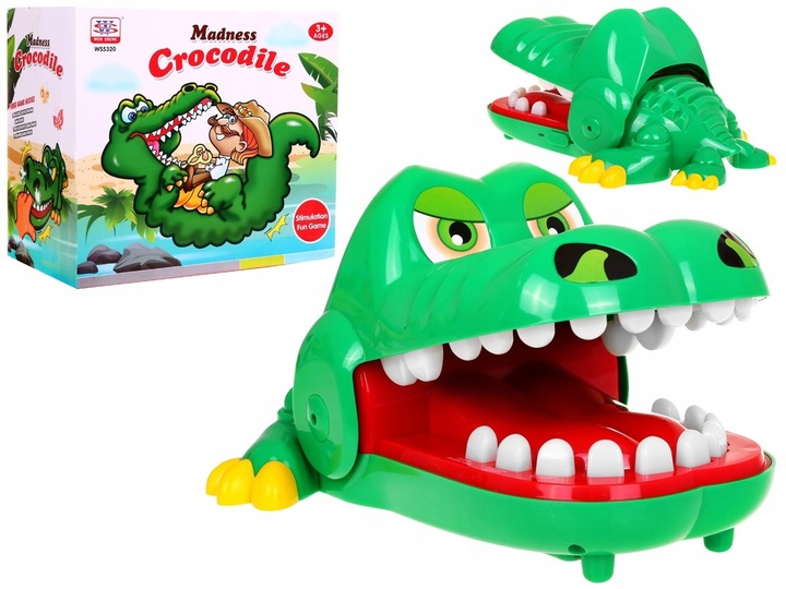 gra zręcznościowa dla dzieci GRA KROKODYL chory ząbek - aligator u dentysty