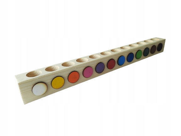 Drewniany sorter na biurko ORGANIZER na kredki Montessori polski producent