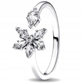 Pierścionek ze zbiorem roślin srebro 925 rozm. 56 SimplyMe + GRATIS