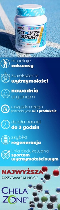IZOTONIK W PROSZKU DLA BIEGACZY KOLARZY Najlepszy w 2024r. Amix IsoLyte