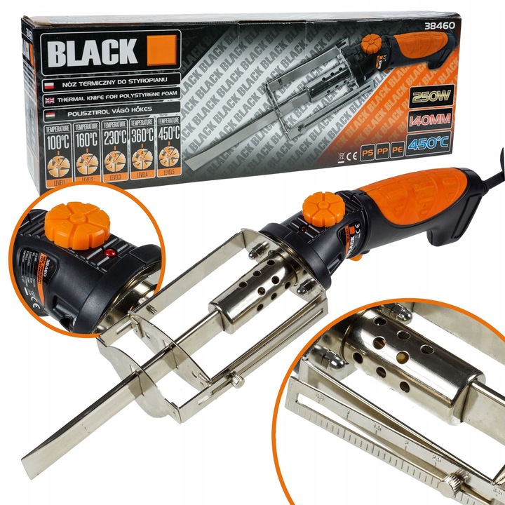 NÓŻ TERMICZNY DO CIĘCIA STYROPIANU PP PCV EPS BL.