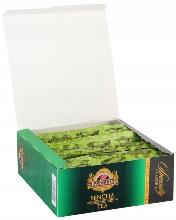 Herbata zielona Basilur Sencha Green - 100 Saszetek