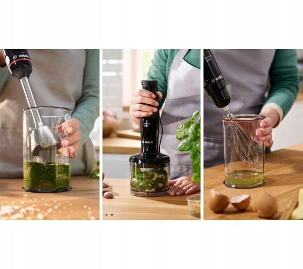 Blender ręczny Bosch MSM4B621 1000W + Rozdrabniacz + Końcówka do ubijania