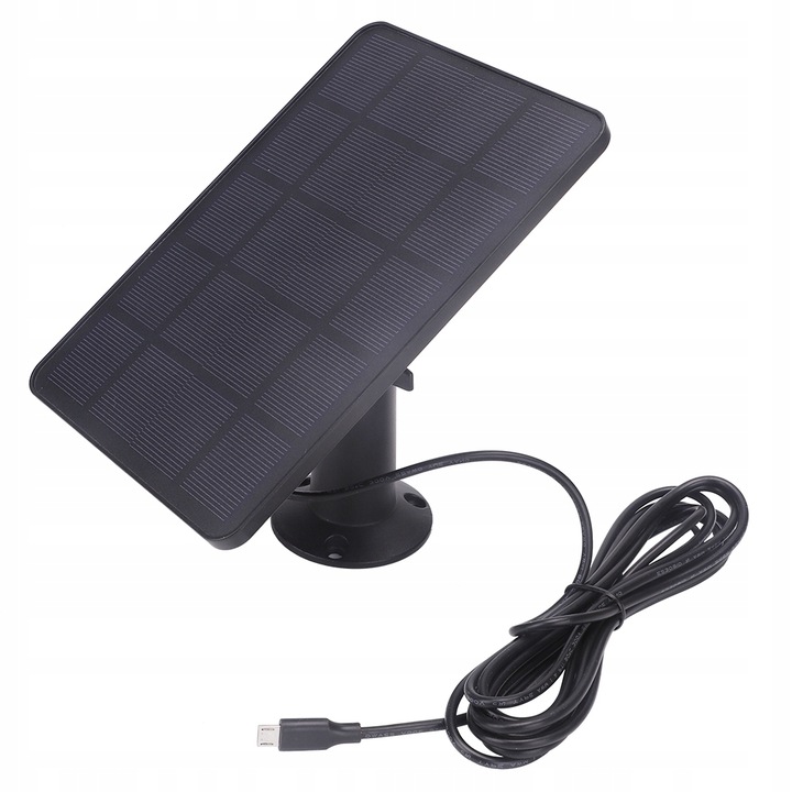 PANEL SŁONECZNY 4W DO KAMERY BEZPIECZEŃSTWA, PANEL SŁONECZNY MICRO USB