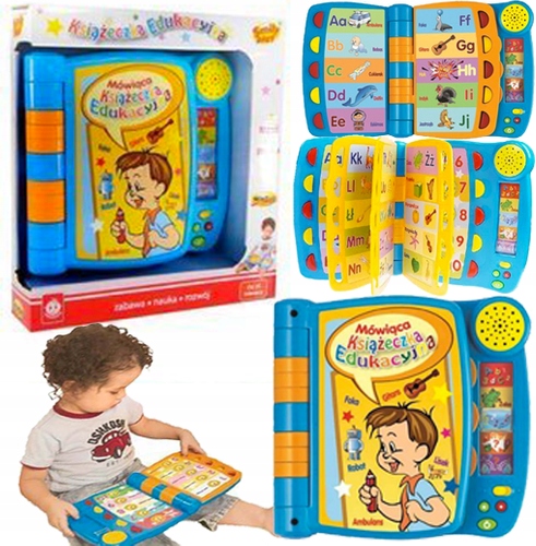 9019 Smily Play MÓWIĄCA KSIĄŻECZKA EDUKACYJNA UCZY KSIĄŻKA INTERAKTYWNA