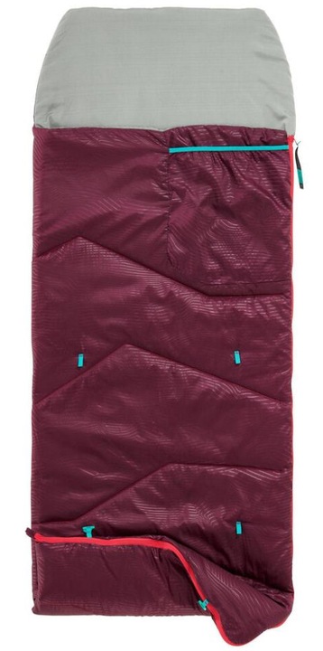 Śpiwór turystyczny dla dzieci Quechua MH 100 10°C