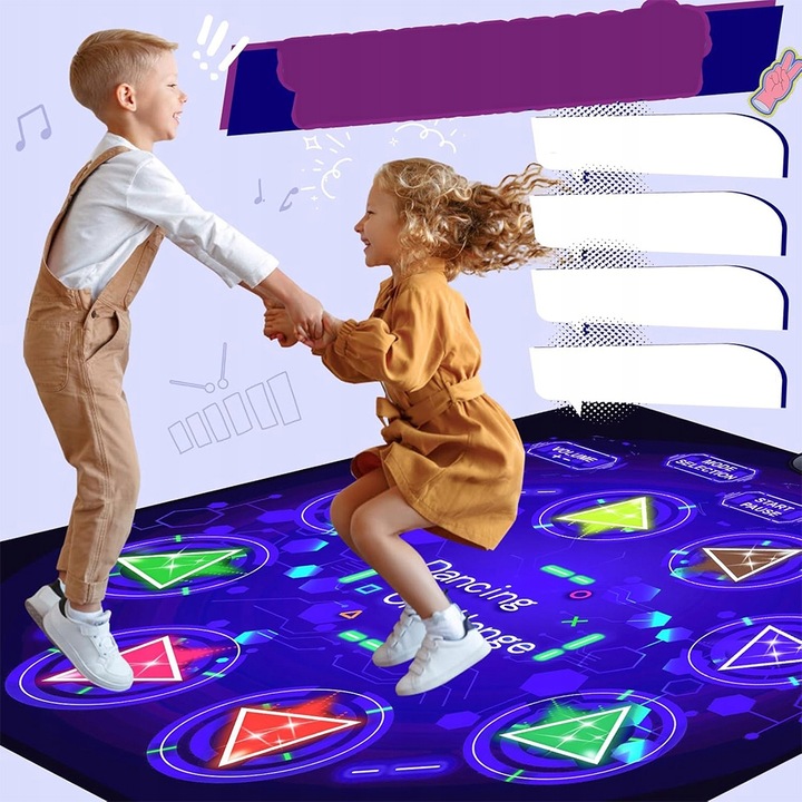 MATA DO TAŃCZENIA MUZYCZNA DLA DZIECI FUNKCJA BLUETOOTH ANTYPOŚLIZGOWY