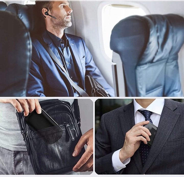 SŁUCHAWKA BLUETOOTH BEZPRZEWODOWA PRO DO TELEFONU POWERBANK CZYSTY DŹWIĘK